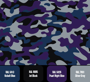 Navy in the Mist Camouflage Colours