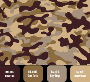 Canyon Camouflage Colours