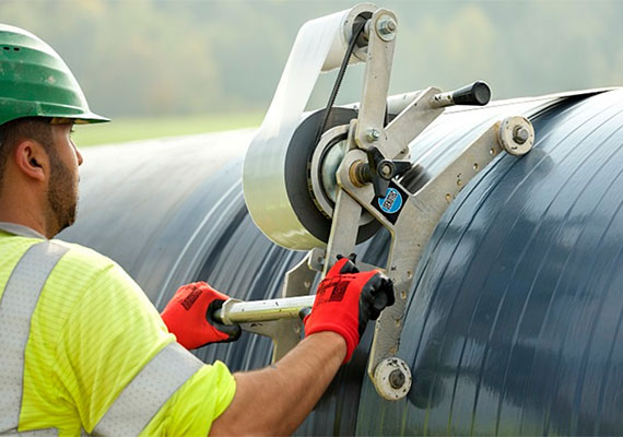 Large Pipe Size Wrapping Machine