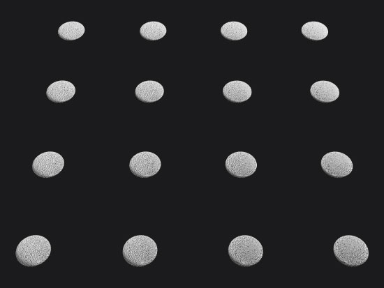 White Dots Tactile Marking