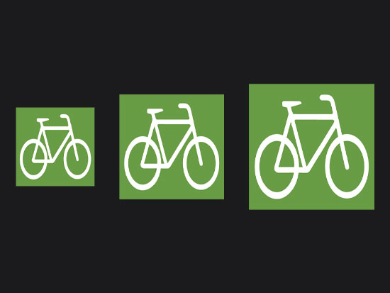 Non Skid Green Cycle Symbol Marking