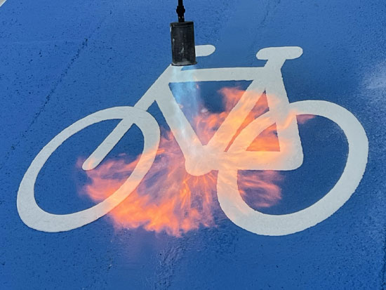 Non Skid Preformed Thermoplastic Cycling img 