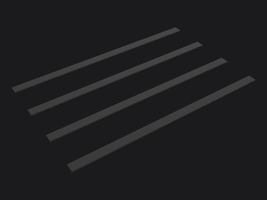 Rumble Bars Black Tactile Marking