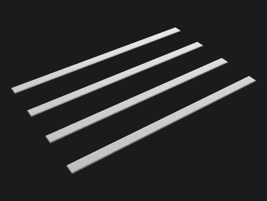 Rumble Bars White Tactile Marking