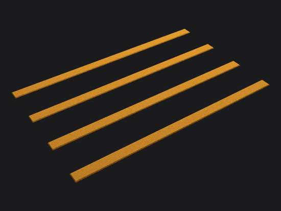 Rumble Bars Yellow Tactile Marking