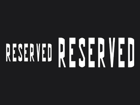 Preformed Thermoplastic RESERVED Marking