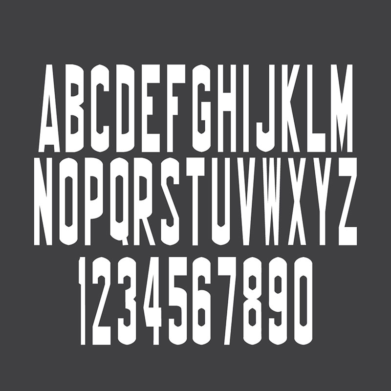 Pre-cut Letters and Numbers Markings