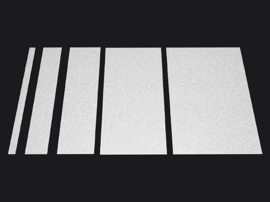 White Preformed Traffic Lines