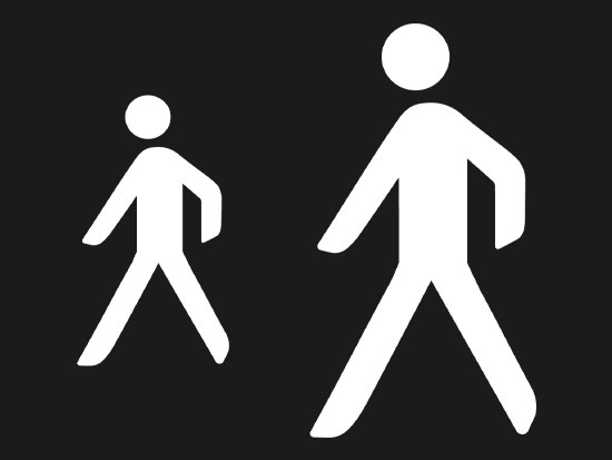 Pedestrian Walking Preformed Thermoplastic marking