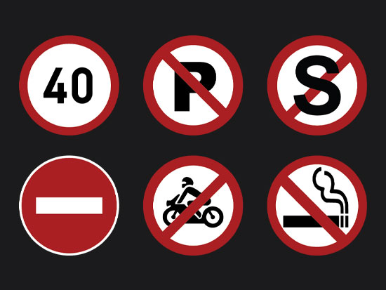 Round Traffic Symbols Preformed Thermoplastic marking