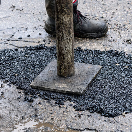 Cold Asphalt Pothole Repair application step 3