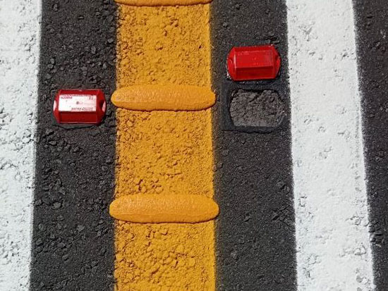 Thermoplastic Ribbed Road Marking