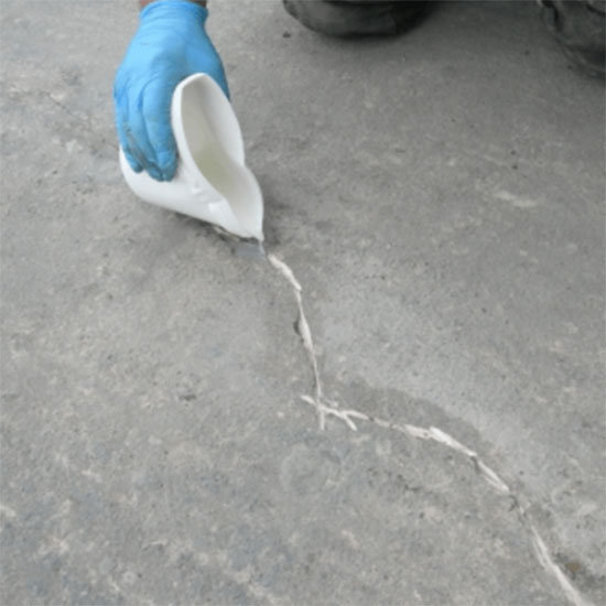 Concrete Crack Sealer application step 3