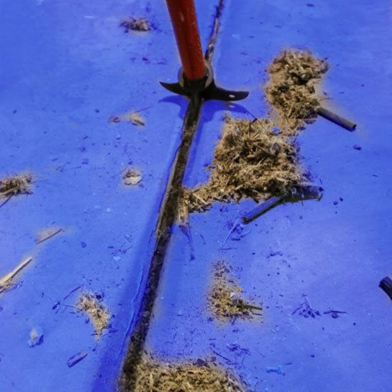 Pourable Joint Sealant application step 1