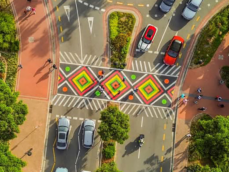 Decorative Street Crossing