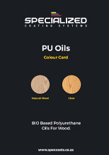 PU Oils Colour Card Cover