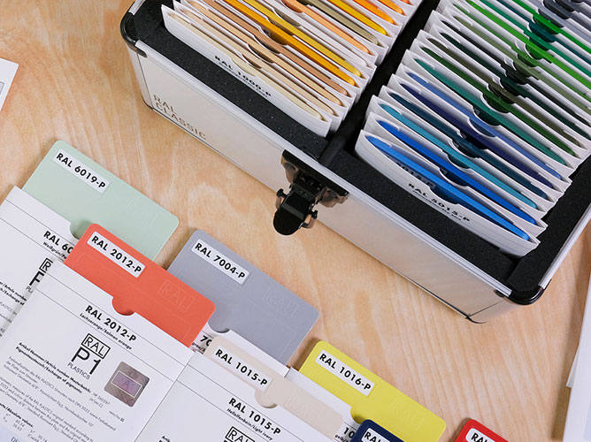 RAL P1 Plastic Colour Sample Set